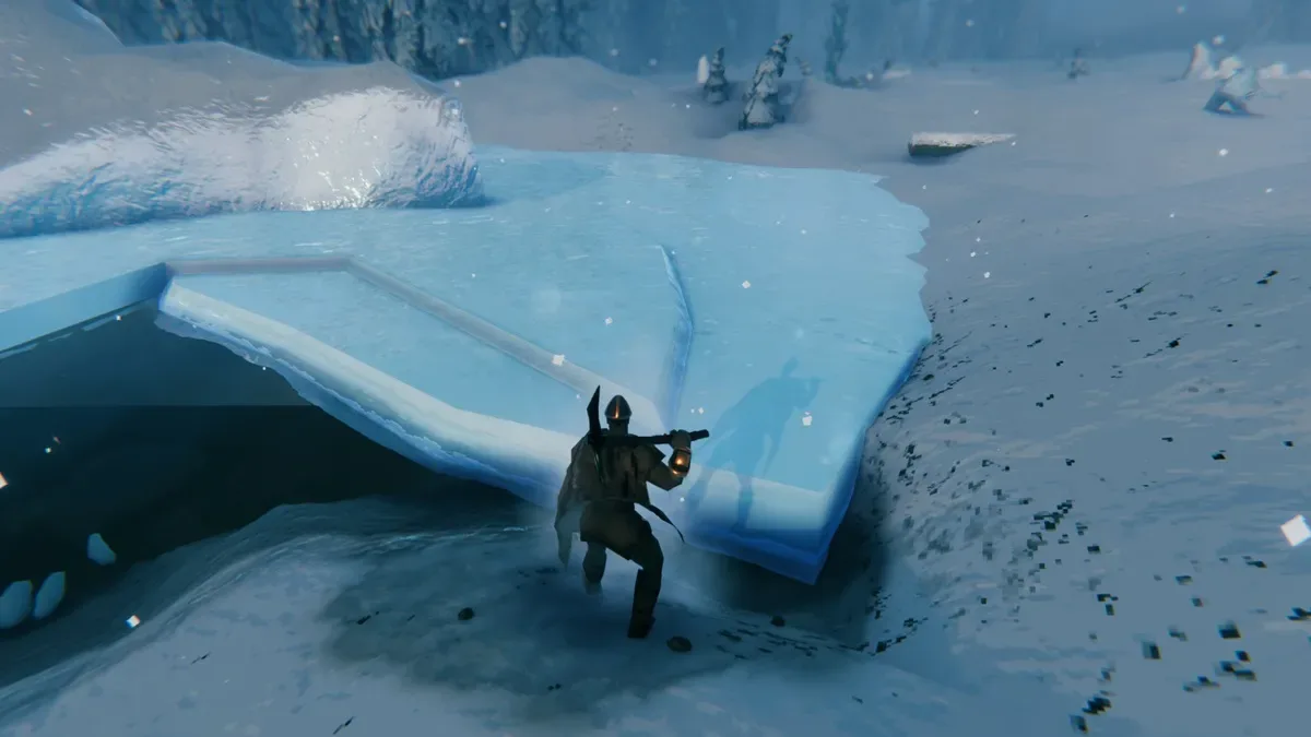 Getting Ice from ice sheet in Valheim