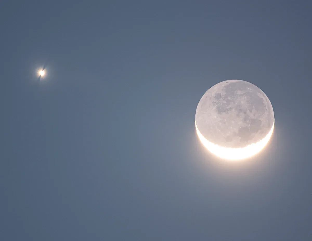 From many parts of the world, the event will appear as a close approach between the Moon and Venus
