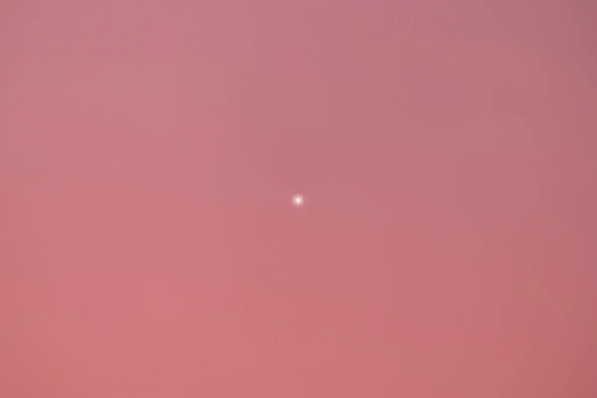 Venus after sunset