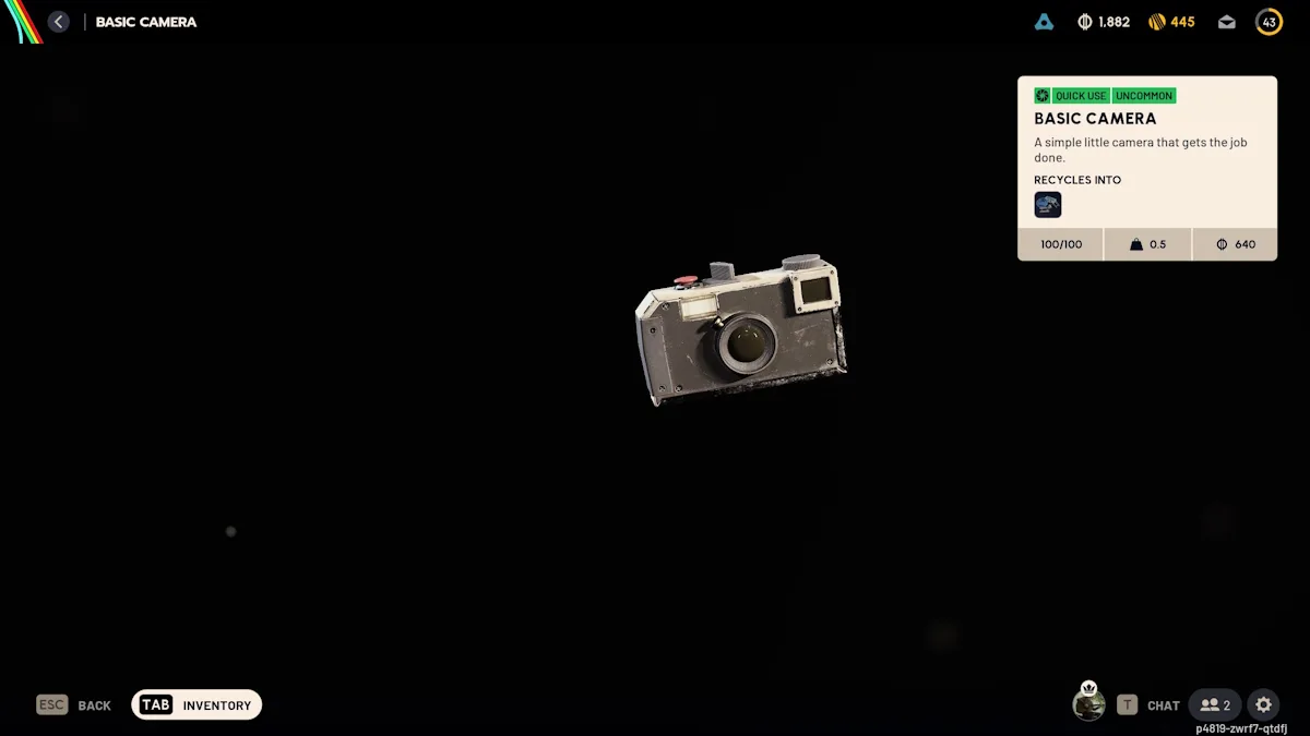 Basic Camera gadget in Arc Raiders