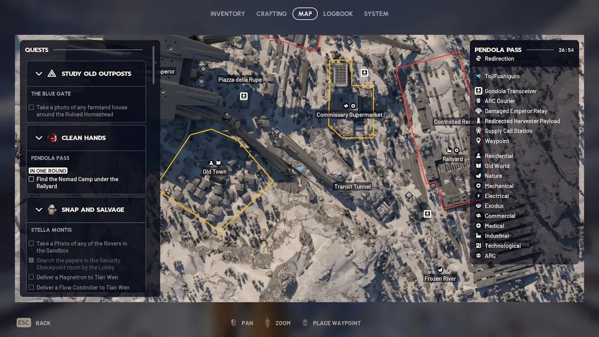 Emperor's Leg outside Oldtown location in Arc Raiders
