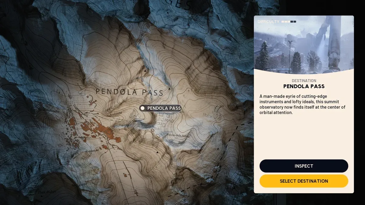 Arc Raiders Pendola Pass map selection