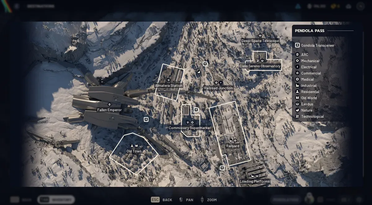 Arc Raiders Pendola Pass map