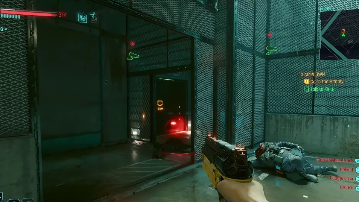Heading to prison armory in Cyberpunk 2077
