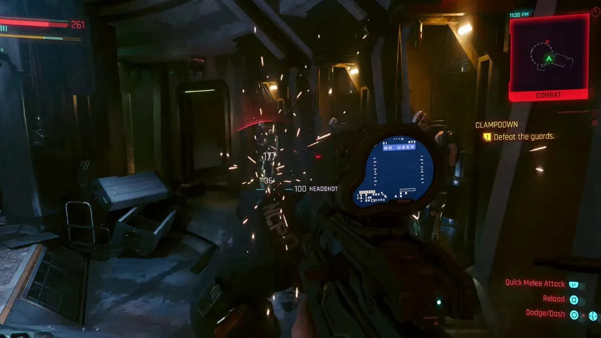 Defeating Crisis Control Room Guards in Cyberpunk 2077