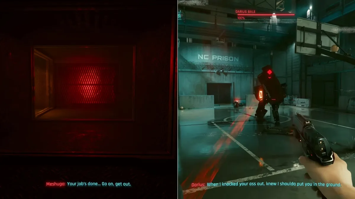 Escaping prison and darius boss encounter in Cyberpunk 2077