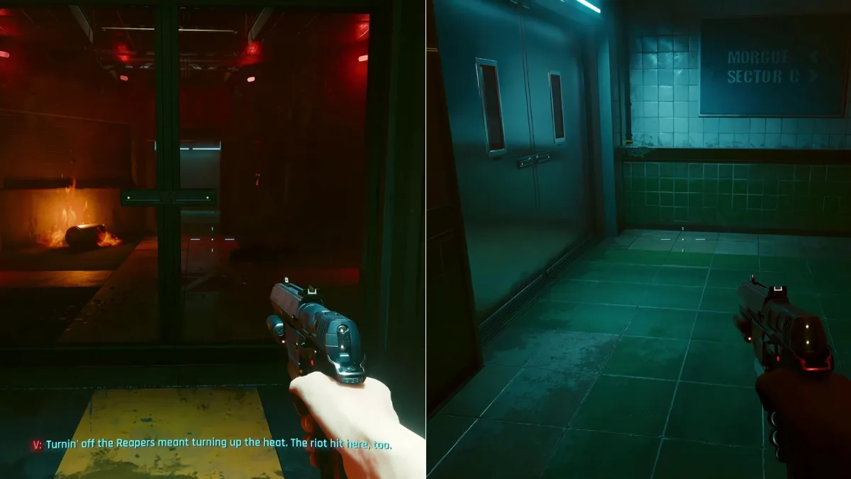 Heading to Morgue in Cyberpunk 2077