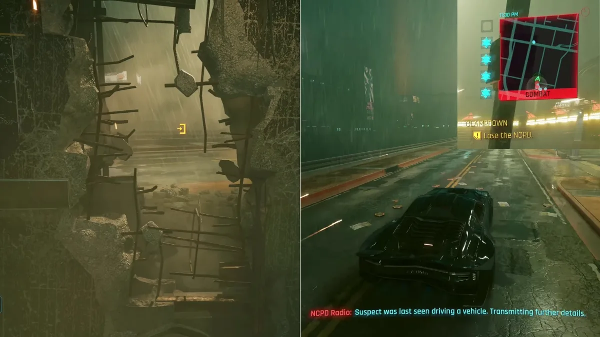 Escaping prison and losing NCPD in Cyberpunk 2077
