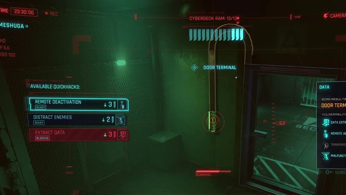 Hacking and opening Cell Doors in Cyberpunk 2077