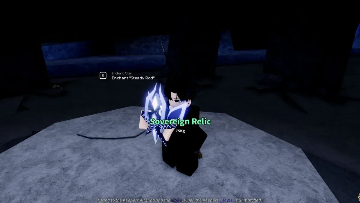 Using Sovereign Relic to enchant