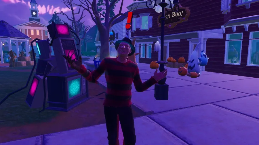 The Freddy Krueger boss in Fortnite