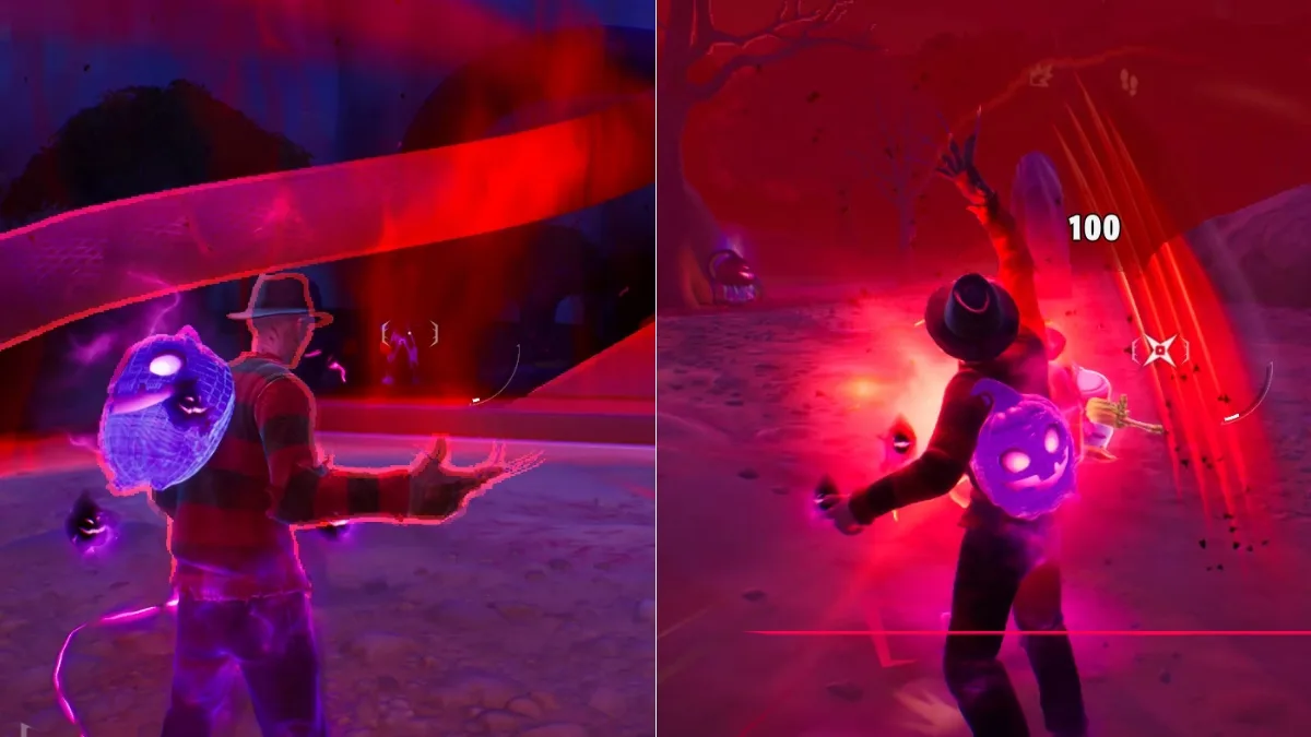 Using Freddy Nightmare Item in Fortnite