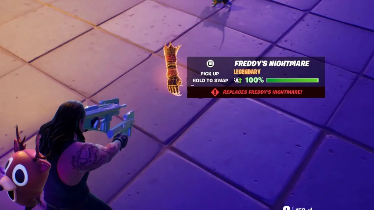 Freddy Nightmare Item Floor Loot in Fortnite
