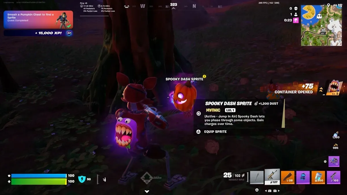 Spooky Dash Sprite in Fortnite