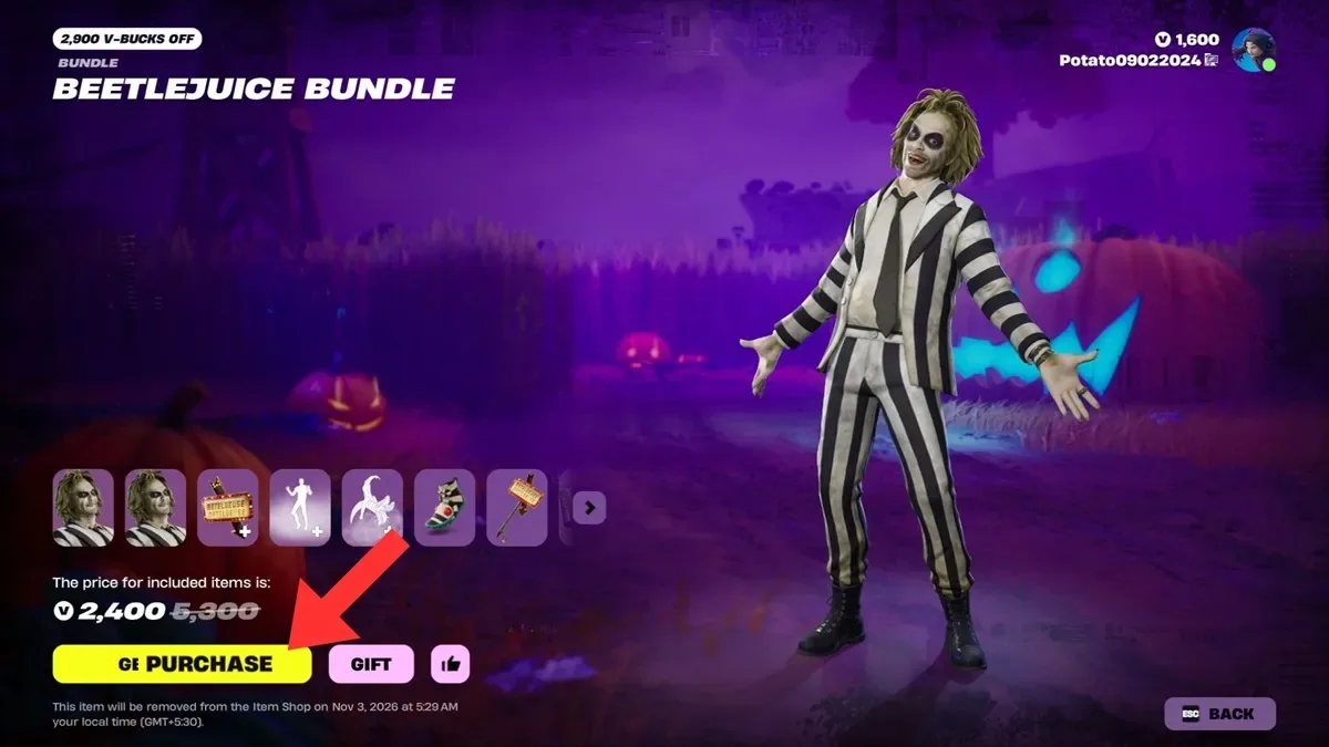 How to Get Beetlejuice Skin in Fortnite