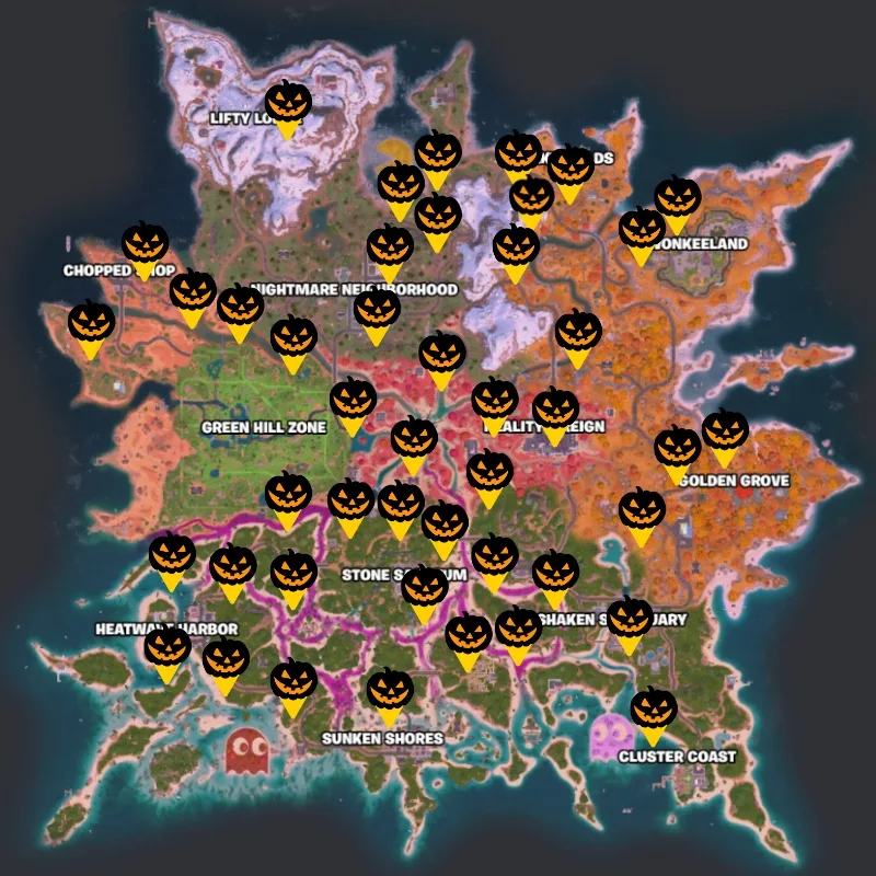Fortnite Pumpkin Chest Locations