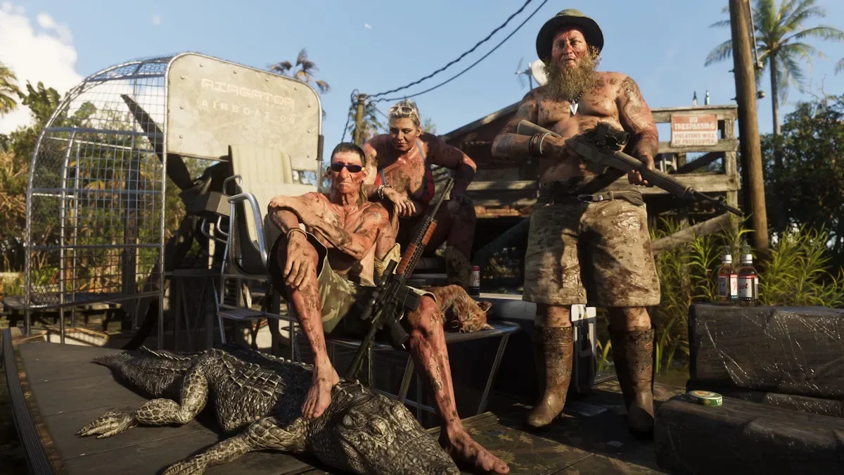 Airgator group with a dead alligator in GTA 6