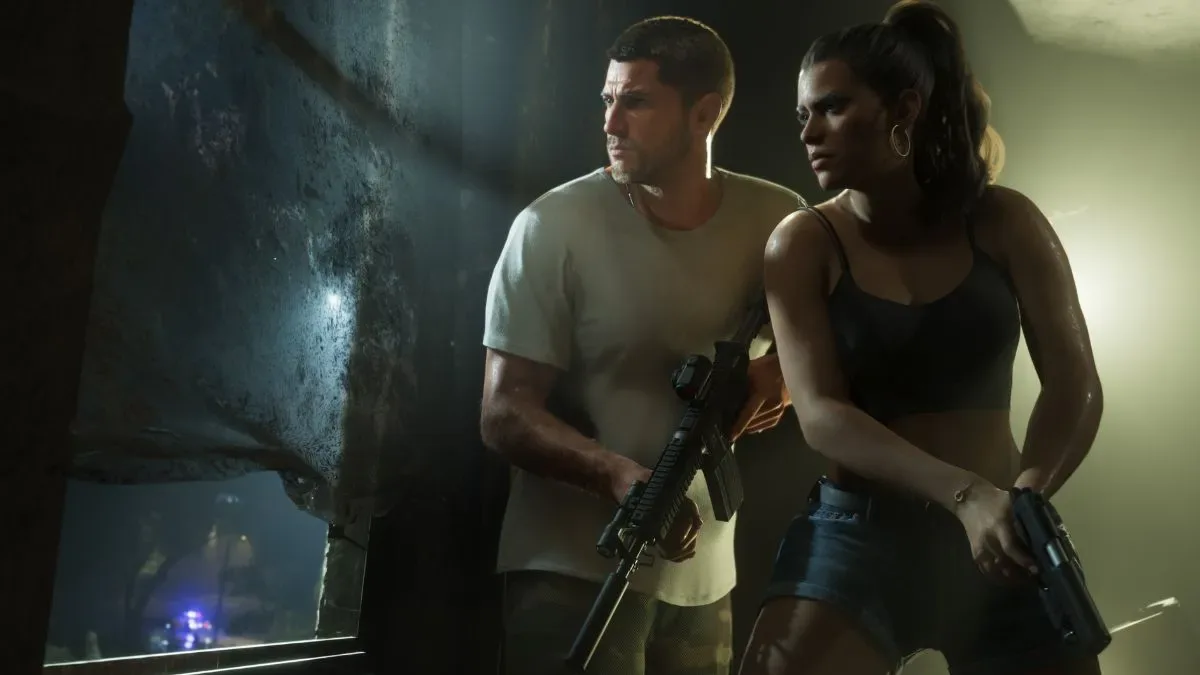 Jason and Lucia attempting a crime