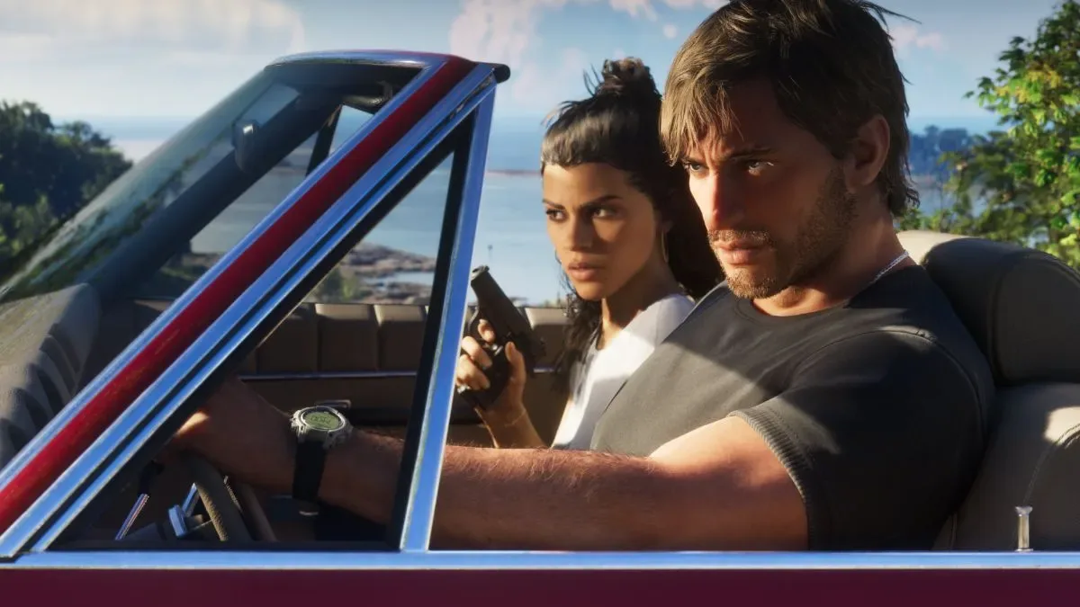 GTA 6 Jason and Lucia riding car