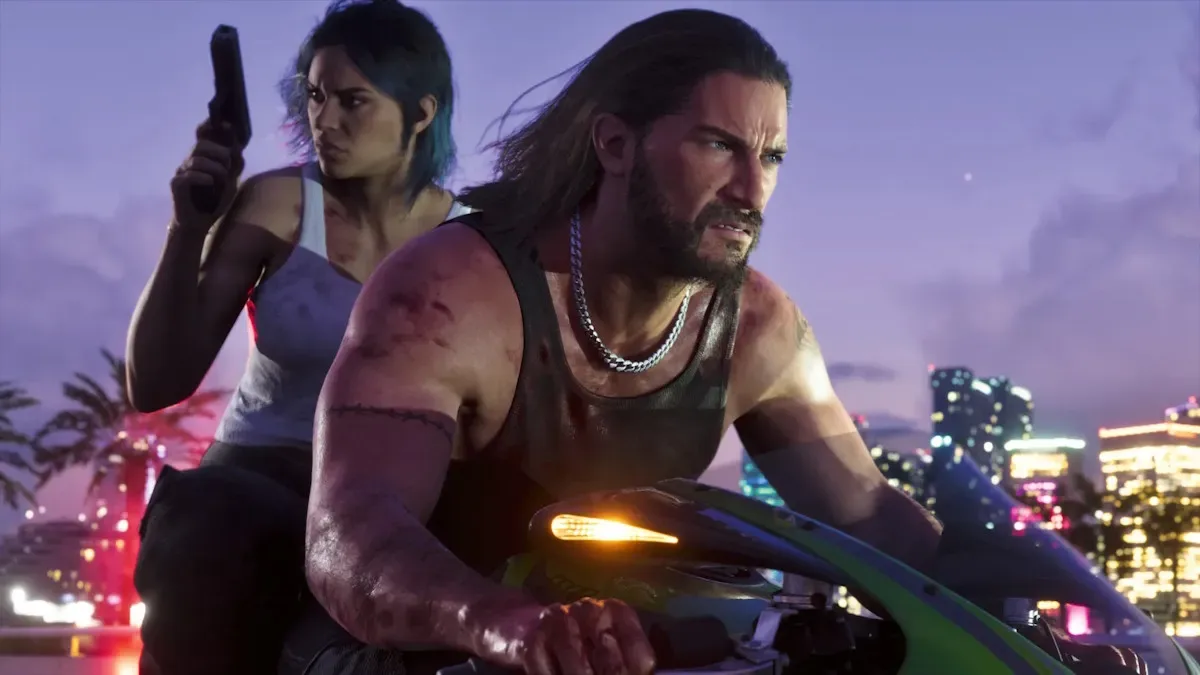 GTA 6 Jason and Lucia in heist during roleplay