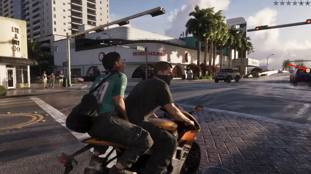 GTA 6 criminal profile shown as aggressive