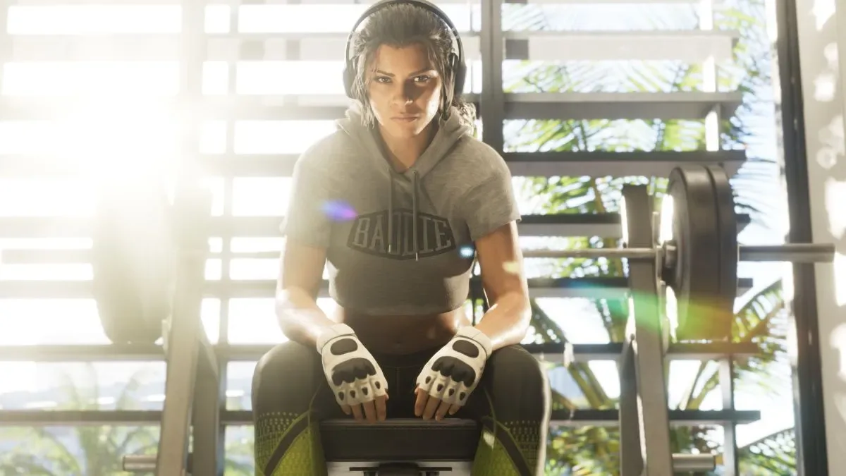 Lucia hitting gym in GTA 6