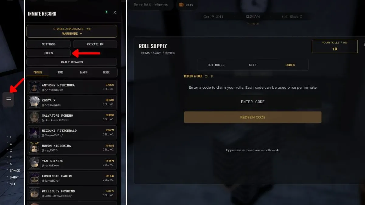 Redeem Komorebi Prison Codes