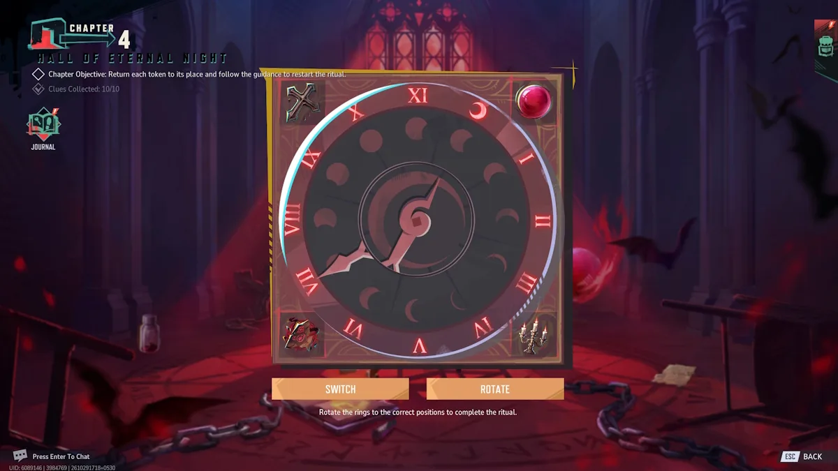 Ritual artifact placements in Hall of Eternal Night chapter in Marvel Rivals Night of Illusions event