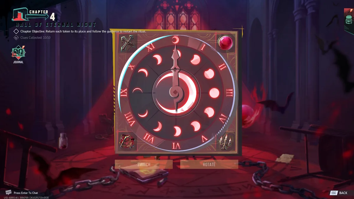 The correct dial positions in Hall of Eternal Night chapter in Marvel Rivals Night of Illusions event