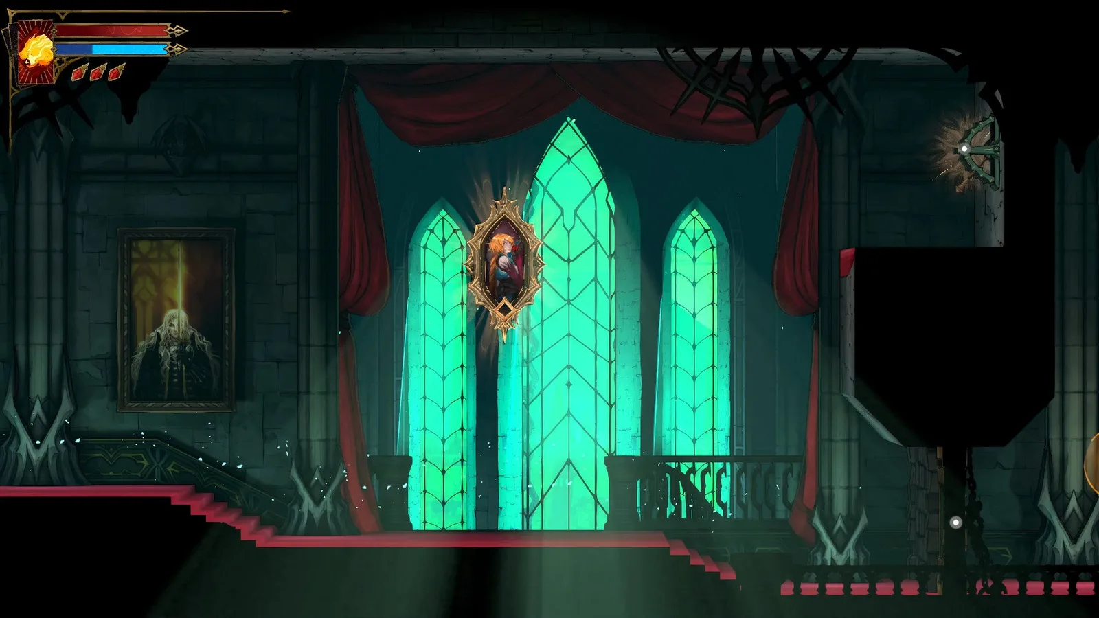 Rose is encased inside one of the Mirrors of the Main Hall in Castlevania: Belmont's Curse.