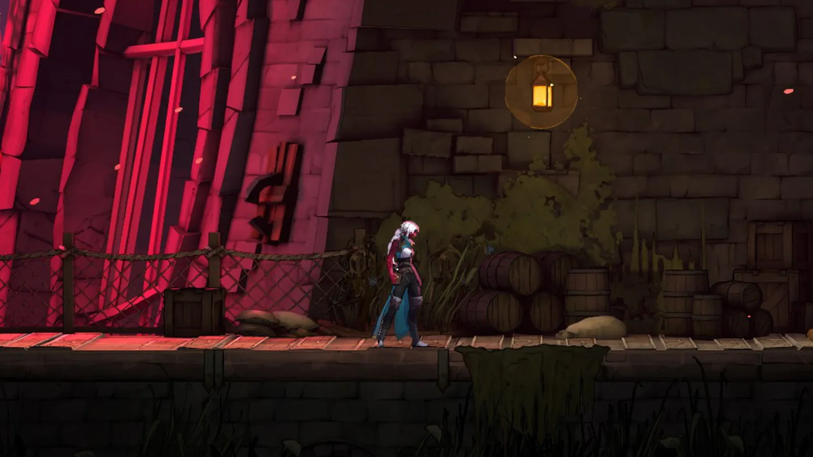 Rose's Cursed costume in Castlevania: Belmont's Curse, featuring red skin as her curse totally consumes her.
