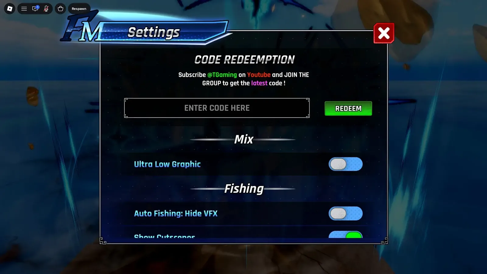 How to redeem Fishing Master codes