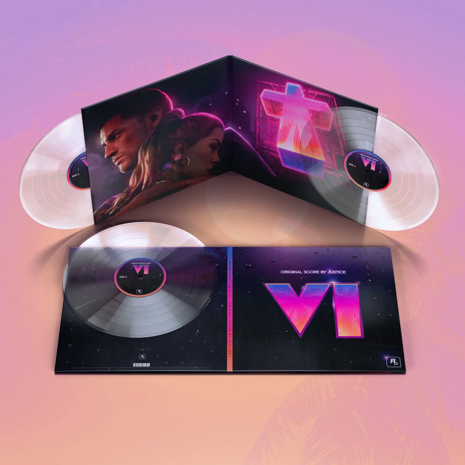 The GTA 6 original score Triple Crystal Clear Vinyl (Limited Edition),