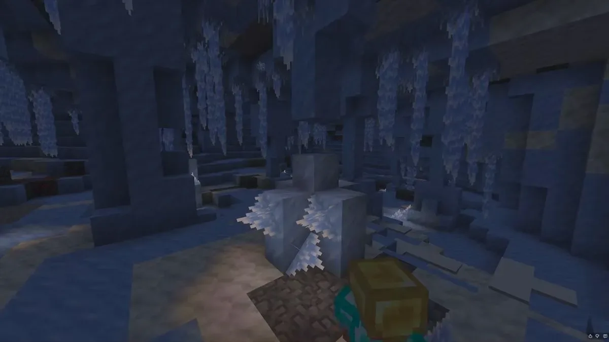 Ice Crystals as light source blocks update