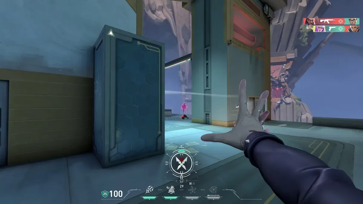 Telekinesis to grab weapons as Hush