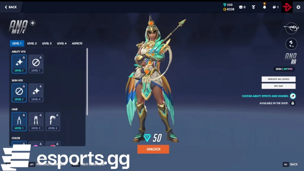 Ra Ana mythic skin 